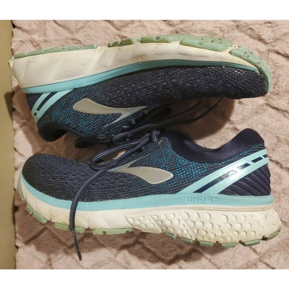 Women/Junior's Navy Blue Ghost 11 Tennis Shoes, 7 - Picture 4 of 6